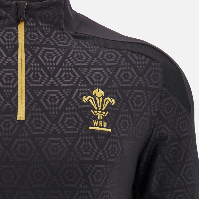 Macron Wales Rugby Training 1/4 Zip Top Men