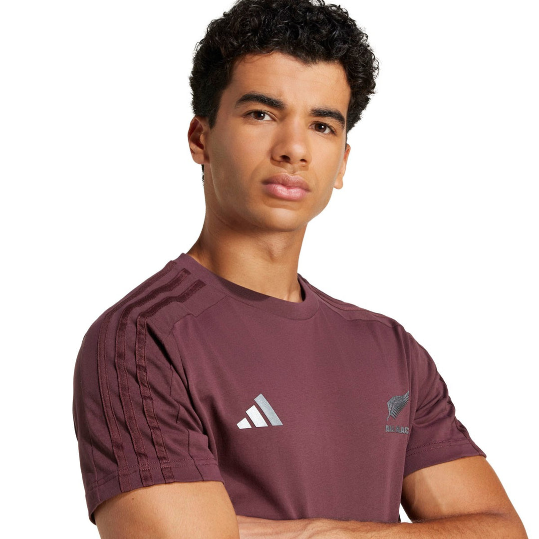 adidas All Blacks Men’s Fanwear T-Shirt Aurora Ruby