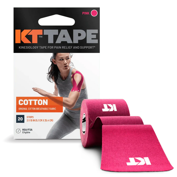 KT Tape Original Voorgesneden (5 x 25 cm) – 20 stuks – 5 meter