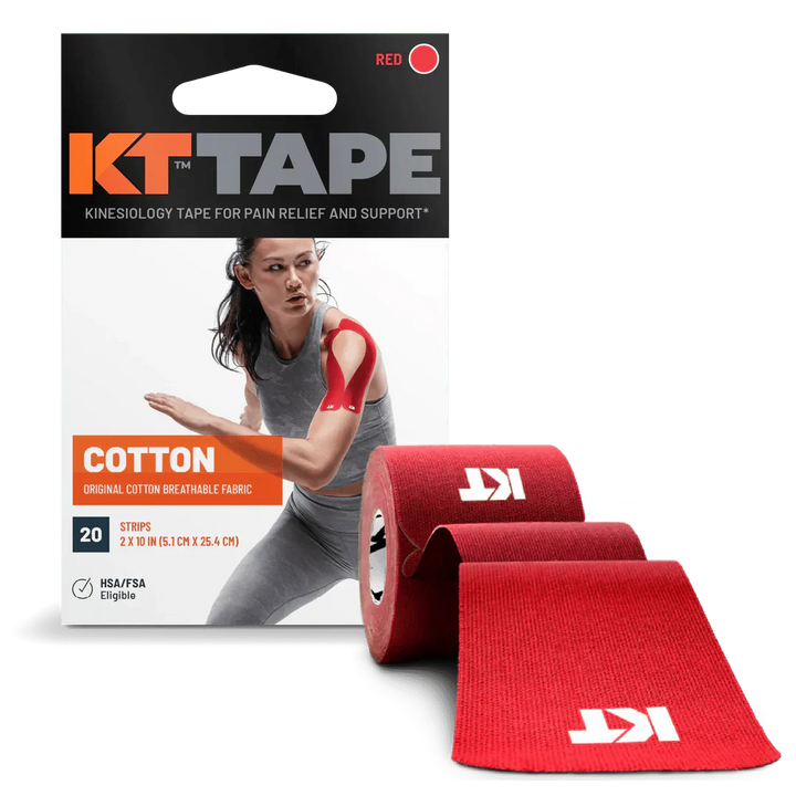 KT Tape Original Voorgesneden (5 x 25 cm) – 20 stuks – 5 meter