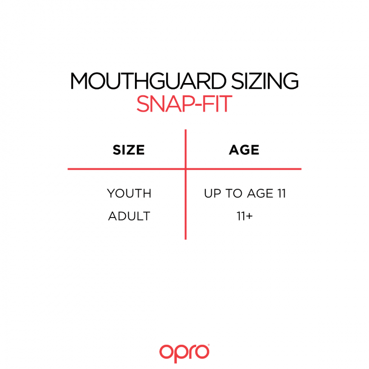 OPRO Snap-Fit Mouthguard Junior White