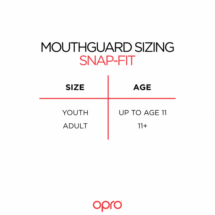 OPRO Snap-Fit Mouthguard Junior White