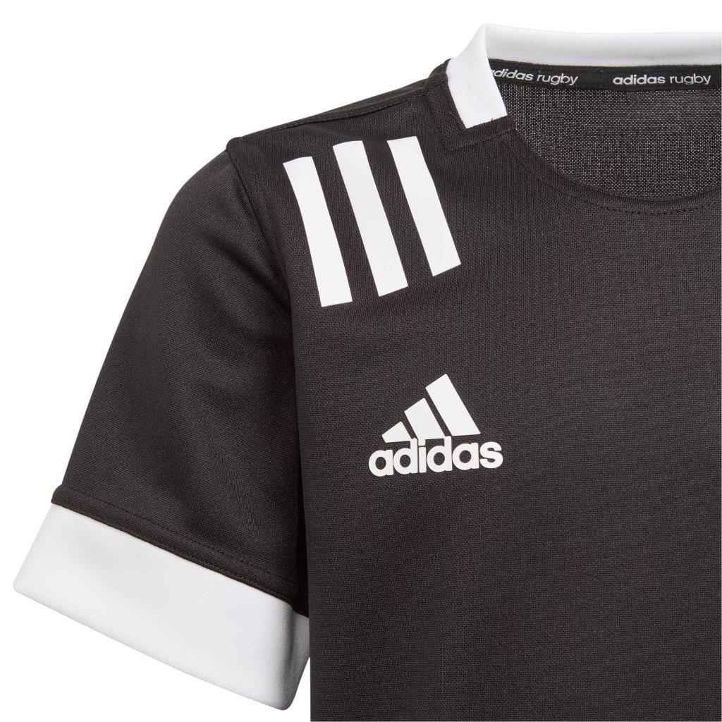 Adidas 3-Stripes Rugby Shirt Kids Black