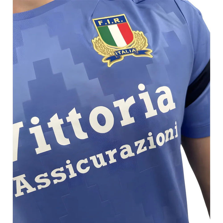 Macron Italy Rugby Staff Training T-Shirt Kids