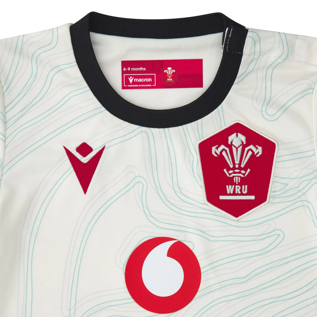 Macron Wales Replica Rugby Uitshirt Baby 2025/26
