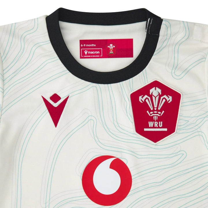 Macron Wales Replica Rugby Uitshirt Baby 2025/26