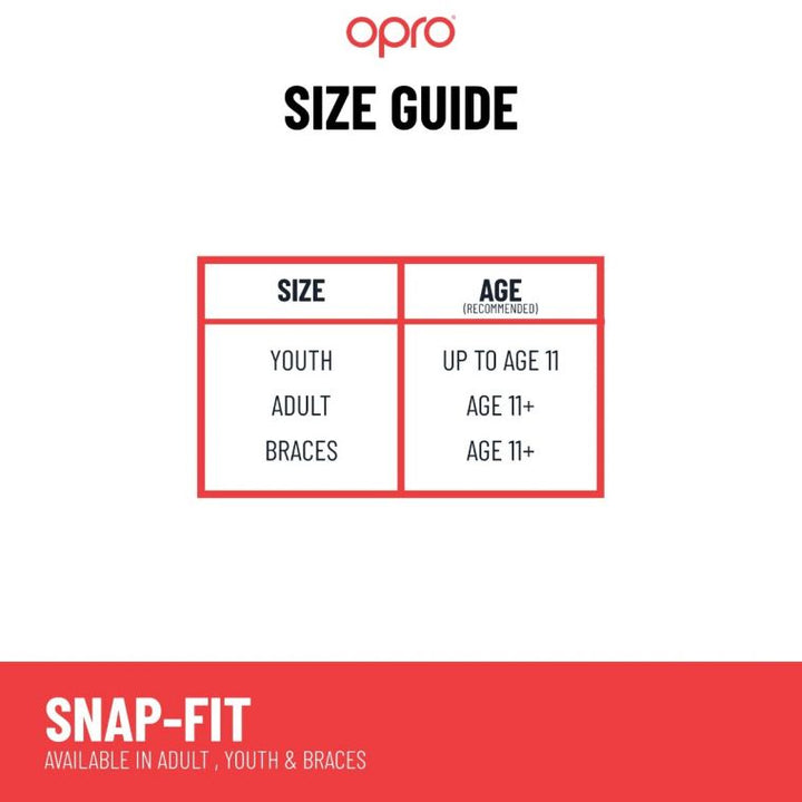 Opro Snap-Fit Mouthguard Kids Clear