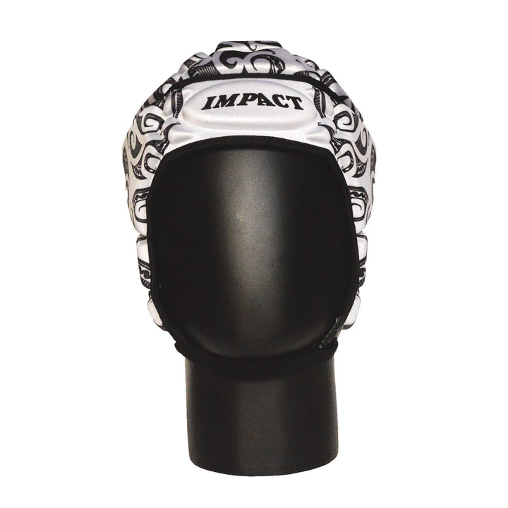 Impact Rugby Tribal White Headguard