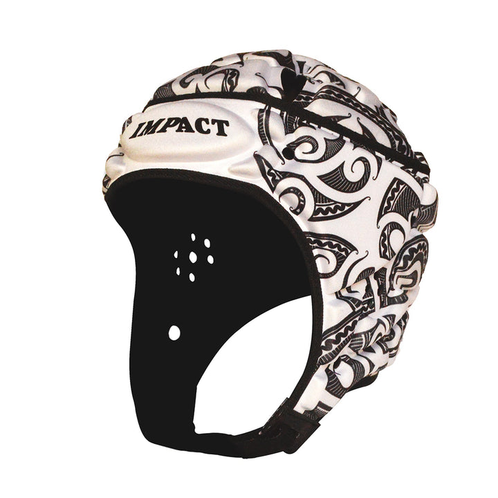 Impact Rugby Tribal White Headguard