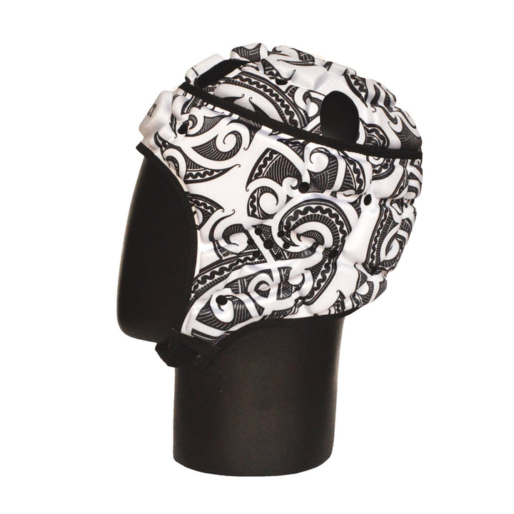 Impact Rugby Tribal White Headguard