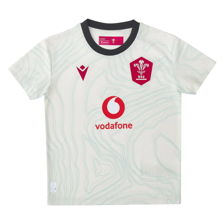 Macron Wales Replica Rugby Uitshirt Kids 2025/26